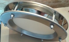 PORTHOLE FOR DOORS STAINLESS STEEL phi 350 mm.New.