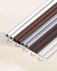 Weather Stripping Door Seal Strip, EPDM Foam Self-Adhesive Door Sweep Tape 6m