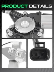 Power Window Regulator With 2-Pin Motor Assembly Front Passenger Side