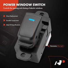 Power Window Switch Compatible with Hyundai Sonata 2008 2009 2010, Rear Side,