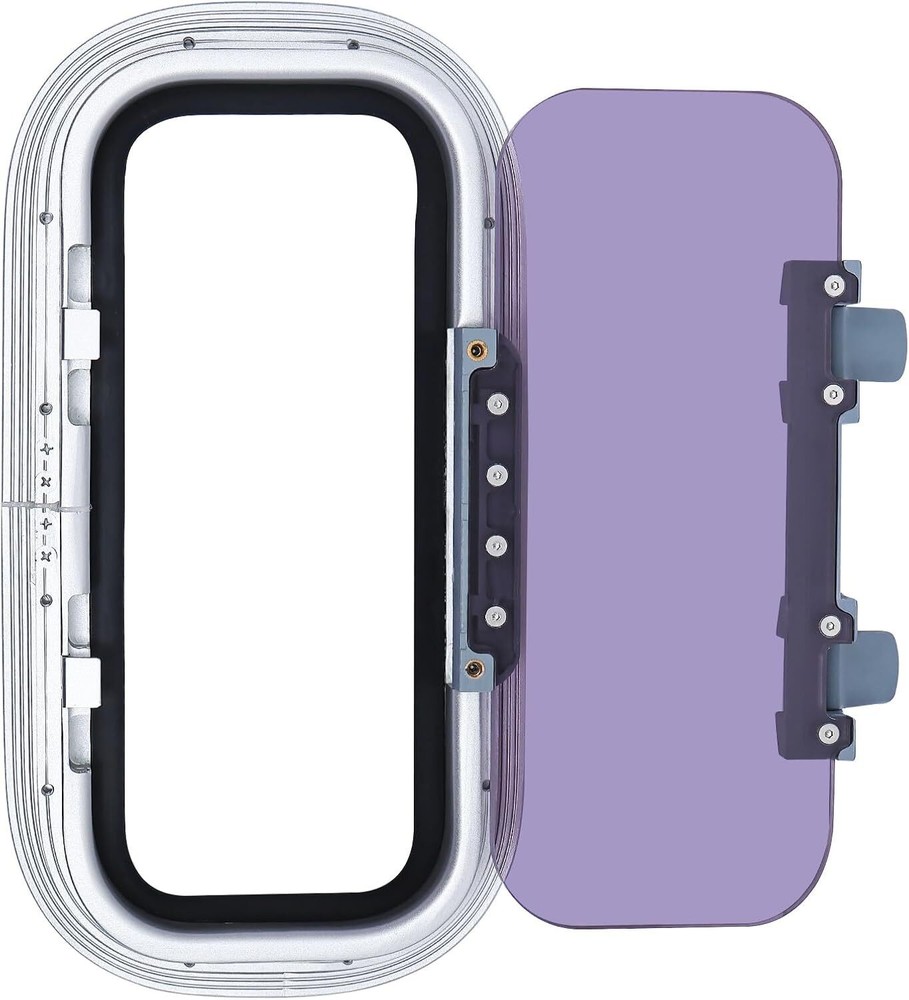 14.5″ X 7.6″ Anodized Aluminum Push Out Deck Hatch Retangle Boat Porthole Window