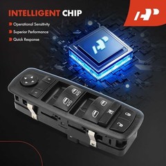 Front Driver Side Master Power Window Switch Compatible with Chrysler