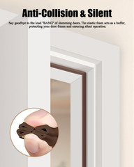 Weather Stripping Door Seal Strip, EPDM Foam Self-Adhesive Door Sweep Tape 6m