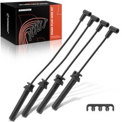 Set of 4 Ignition Spark Plug Wires for Mini Cooper 2002-2008 1.6L