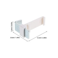 6 Pcs Roller Curtain Brackets Blind Clamp Mount Hardware Clip for Shades