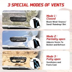 Vented Full Windshield Compatible with 2016-2025 General 1000, General 4