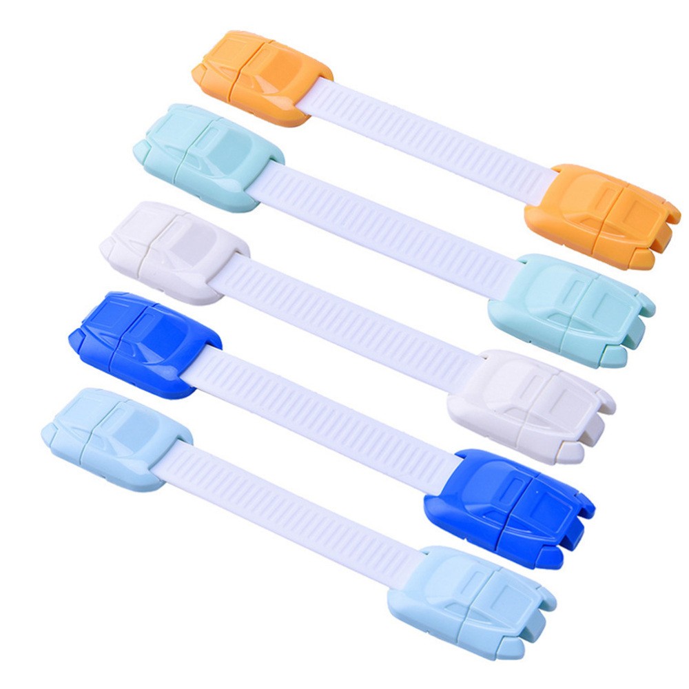 5 Pcs Car Shape Safety Lock Child Security Multifunction Protective