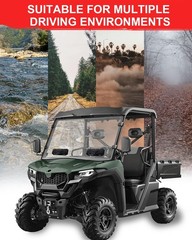 StarknightMT UForce 600 Front Windshield Vented Scratch Resistant Window Comp…