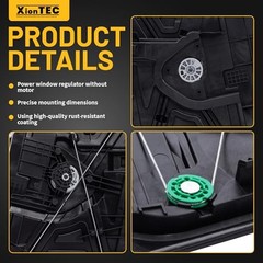 Power Window Regulator with Panel without Motor Compatible Front Driver Side