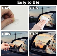 2Pcs Square Blind Spot Mirrors, Side Mirror Blindspot Adjustable Angle 360 Degre