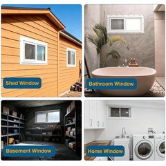 NeatiEase 36″x24″ Basement Window White
