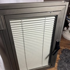 Euro Aluminum casement Windows, magnetic blinds, tempered glass, 24x36x3 1/2