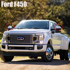 Super Duty Chrome Plated Mirror Covers Ultra Durable Top Half for 2008-2016 Ford