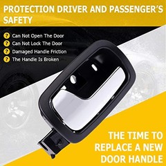 Door Handles Interior Front Driver Left Side Replacement fit 2005-2010 for