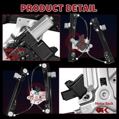 748-974 Front Driver Left Side (7 Pins Connector) Power Window Regulator