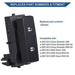 Power Window Control Switch Button & Front Driver Side Door Lock Switch &
