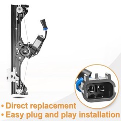 Front Right Passenger Side Power Window Regulator with Front Passenger Side