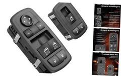 Power Window Switch Button Front Driver & Passenger Side – Compatible with