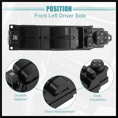 Front Left Driver Side Master Power Window Switch Replaces Fit for Mazda 2 –