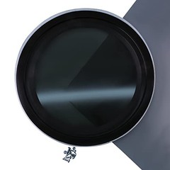 CRL 11035S 12″ Dark Tinted Round Porthole Window Tinted Tempered Glass for
