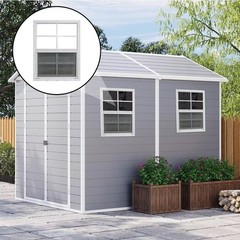 Modern 12″ x 18″ Sliding Windows with Fiberglass Screen – Ideal for Sheds