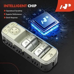 Front Left Driver Side Power Window Switch | Compatible with Mercedes-Benz