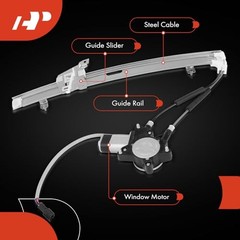 Power Window Regulator with Motor Compatible with Kia Rio 2001-2005 Front