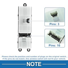 Power Window Switch No.25401ED500 Front Left Driver Side Window Control Switch