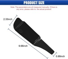 2PCS Rearview Mirror Rain Eyebrow, PVC Waterproof Side Mirror Rai Color: Black