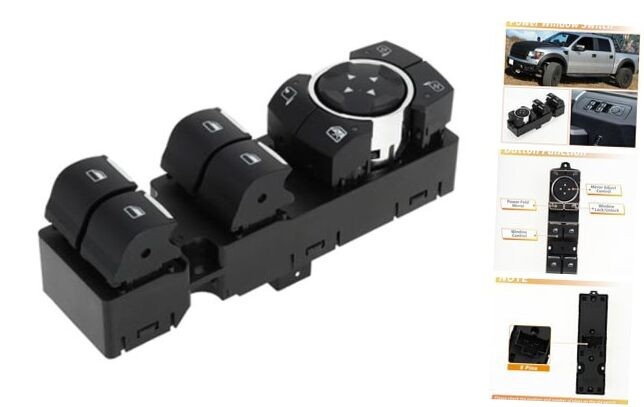 Front Left Driver Power Window Switch for Ford Expedition 2018-2022 F-150