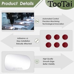 Passenger Side Replacement Mirror Glass – Compatible with Passenger Right Side