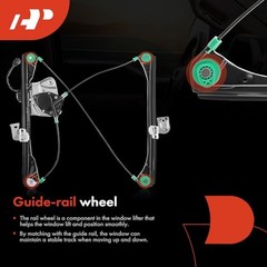Front Driver Side Power Window Regulator with Motor (2-Pin) | Compatible with