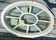 New Replacement Window M&W Oval 18.375 X 30.375 Double Pane Vinyl Made In USA