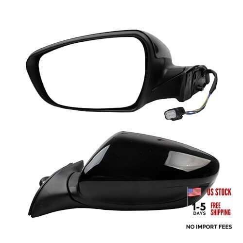 Left Driver Side Mirror Compatible with 2017 2018 Kia Forte with Left, Heated