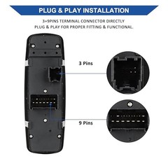 Driver Side Power Window Switch Compatible with 2012-2015 Dodge Grand