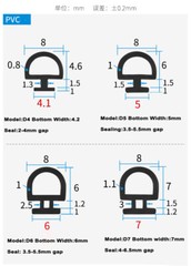 1-10Metre Bubble Gasket Seal for UPVC Doors Windows Rubber Strip Draught Repair
