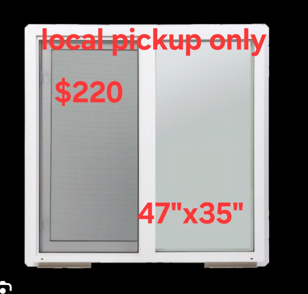 ➿️ MILGARD Sliding White Vinyl Window with Low-E Argon & Screen Meets 47″X35″