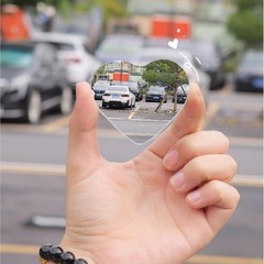 Universal Oval Convex Rear View Mirror Glass, Adjustable for Cars, SUVs, Motorcy