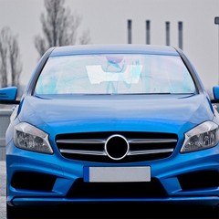 Reusable Pet Silver Gradient Car Window Tint Film for DIY Auto Window Shade