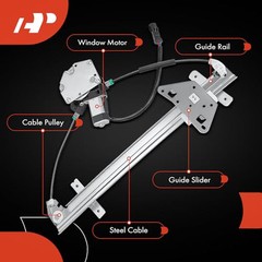 Rear Right Power Window Regulator with Motor Compatible with Dodge Dakota