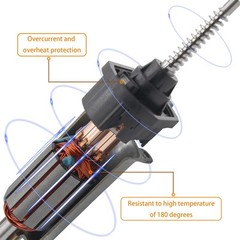 HXHAUTO 2 pins Front Left Driver Side Power Window Motor Compatible with…