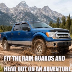 Window Visors Rain Guards for 2009-2014 Ford F-150 SuperCrew/Crew Cab | Windo…