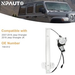 Power Window Regulator with 2-Pin Motor Replacement for 07-17 Front Driver Side
