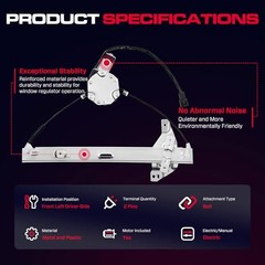 Front Driver Side Power Window Regulator with Motor (2 Pins) Front Driver (LH)