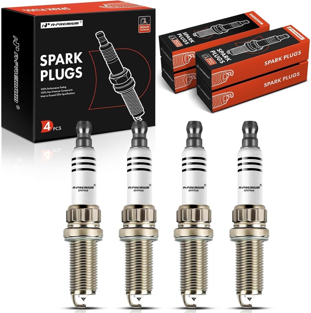 Iridium Platinum Spark Plugs Set of 4 for Mini Cooper 2007-2015 OEM Fit