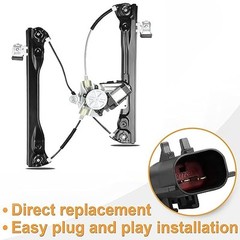 Power Window Regulator with (2-Pin Motor) Front Right Passenger Side