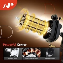 Power Window Regulator with Motor Compatible with Front Driver (LH)