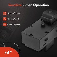 Power Window Switch Compatible with Chevrolet Equinox 2010-2017, Malibu