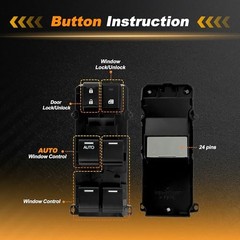 1 AUTO Power Window Switch for Honda CRV 2014-2015 Window Control Switch for