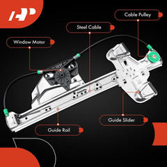 Power Window Regulator without Motor for Cadillac Deville 2000-2005 Rear Left Dr